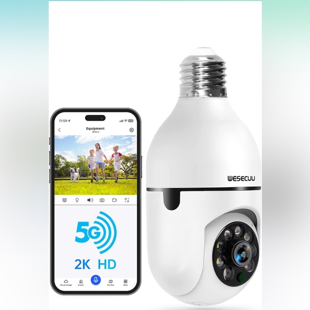 Light Bulb Security Camera